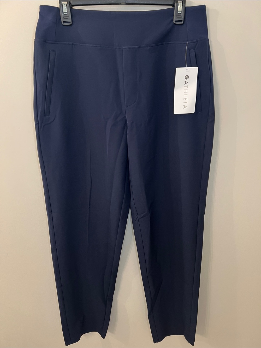 Athleta Navy Women's Stretch Trousers, size 10T